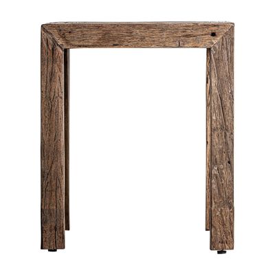 Other tables - Brown reclaimed wood coffee table 55x55x61 cm - VICAL