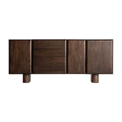 Buffets - Buffet en bois de mangue marron 180x40x77 cm - VICAL