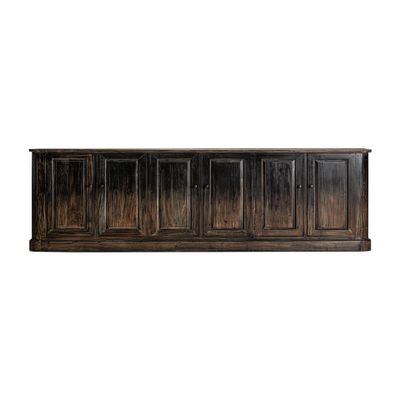 Buffets - Buffet en bois de pin recyclé nounces marron 260x45x85 cm - VICAL