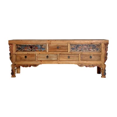 Buffets - Buffet en bois de pin recyclé marron 240x48x90 cm - VICAL