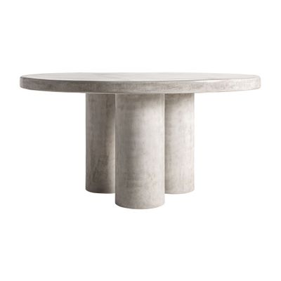 Dining Tables - Gray cement living room table 150x150x76 cm - VICAL