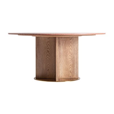 Tables Salle à Manger - Table salon en terrazzo rouge 150x150x77 cm - VICAL