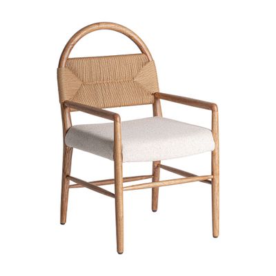 Chairs - Off-white polyester chair 53x60x92 cm - VICAL