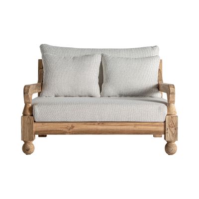 Canapés - Sofa en bois de chemin de fer marron 130x138x92 cm - VICAL