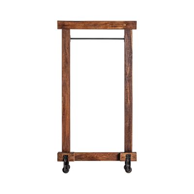 Decorative objects - Black mango wood coat rack 96x24x186 cm - VICAL