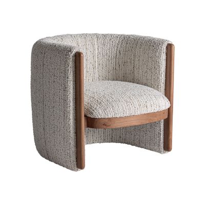 Armchairs - Brown pine wood armchair - VICAL