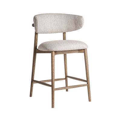 Stools - Brown ash wood stool 59x56x96 cm - VICAL