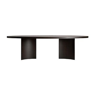 Dining Tables - Living room table in brown oak wood 270x130x75 cm - VICAL