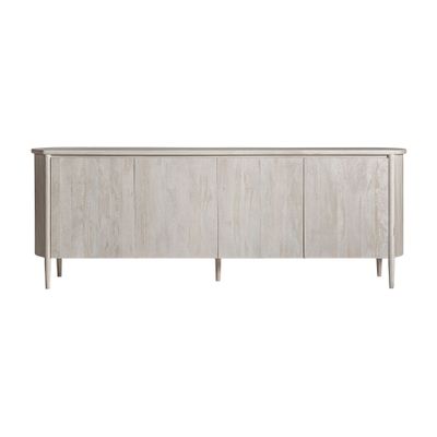 Buffets - Buffet en bois de mangue blanc cassé 225x46x80 cm - VICAL