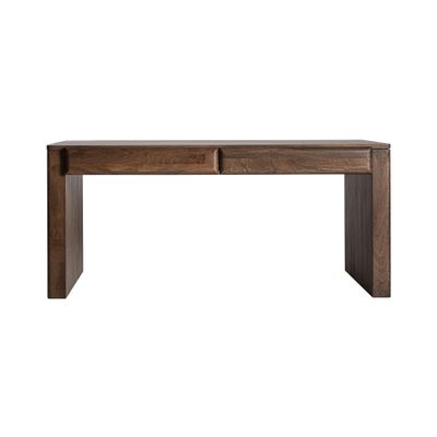 Desks - Brown mango wood desk 180x83x80 cm - VICAL