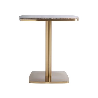 Autres tables - Table de bar en marbre marron 70x70x77 cm - VICAL