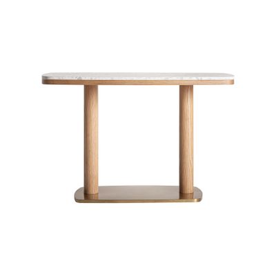 Autres tables - Table de bar en terrazzo blanc 120x60x77 cm - VICAL