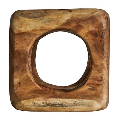 Autres tables - Repose- pied en bois de suar marron vieilli en 40x40x40 cm - VICAL