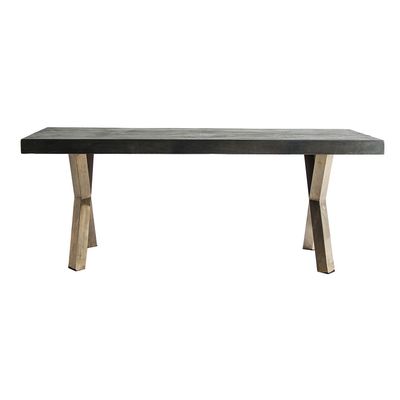 Tables Salle à Manger - Table salon en fer doré en 200x90x76 cm - VICAL