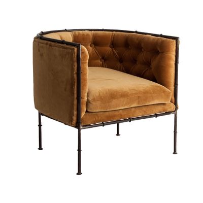 Fauteuils - Fauteuil en fer ocre en 71x72x71 cm - VICAL