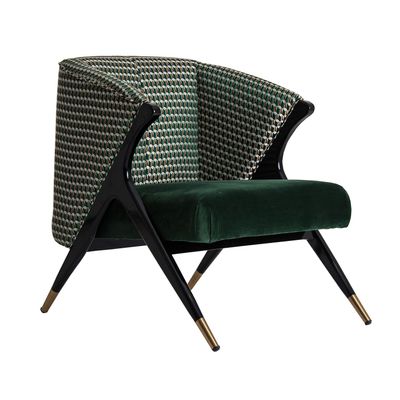 Fauteuils - Fauteuil en bois de pin vert en 73x83x80 cm - VICAL