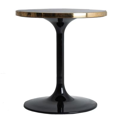 Other tables - Coffee table in glossy black synthetic marble in 60x60x65 cm - VICAL