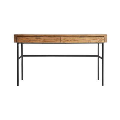 Desks - Black elm wood desk in 140x60x78 cm - VICAL