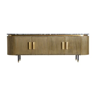 TV stands - TV cabinet in golden MDF wood in 180x41x58 cm - VICAL