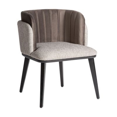Chairs - Gray rubberwood chair in 62x62x79 cm - VICAL