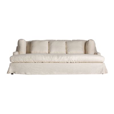 Canapés - Sofa en polyester crème en 250x175x92 cm - VICAL
