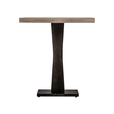 Autres tables - Table de bar en bois de mangue noir en 70x70x76 cm - VICAL