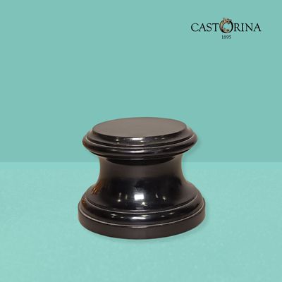 Decorative objects - Black turned wood base - contemporary classic - round base - CASTORINA 1895