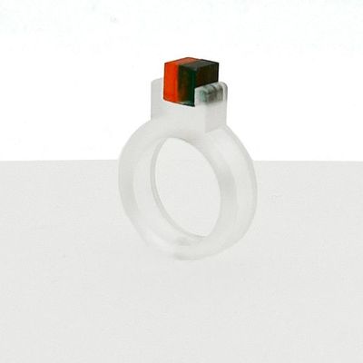 Bijoux - Collection Ethereal Reverie _ Bague (orange foncé et vert foncé) - STUDIO CHING-HUI YANG