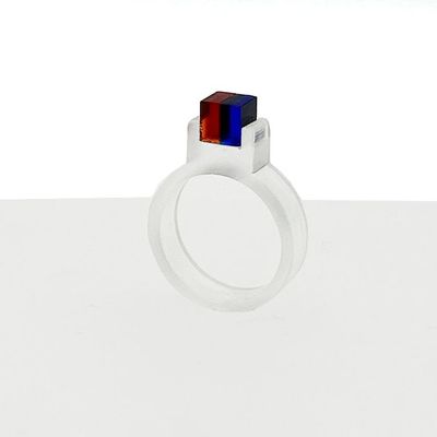 Jewelry - Ethereal Reverie collection_ ring (red & navy blue) - STUDIO CHING-HUI YANG