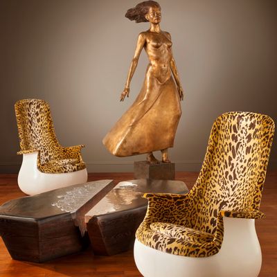 Fauteuils - Fauteuils, table basse et Sculpture en bronze - GALERIE GLUSTIN