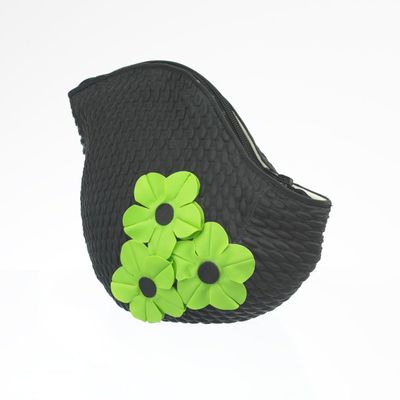 Bags and totes - Black Vintage 3 Flowers Swim Bag - KORES ACCESSORIES