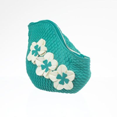 Sacs et cabas - Turquoise Sac 3 Fleurs - KORES ACCESSORIES
