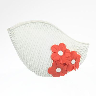 Bags and totes - White Vintage 3 Flowers Swim Bag - KORES ACCESSORIES
