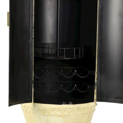 Sideboards - Torpedo bar in iron, bottle storage, industrial style - JP2B DECORATION