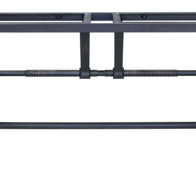 Tables Salle à Manger - Pied de table à manivelle en métal noir, rallonge ajustable - JP2B DECORATION