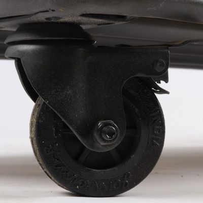 Buffets - Étagère industrielle en bois de manguier et métal, 5 étagères, sur roulettes - JP2B DECORATION