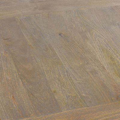 Coffee tables - Industrial coffee table in mango wood and metal, 141x91 cm - JP2B DECORATION