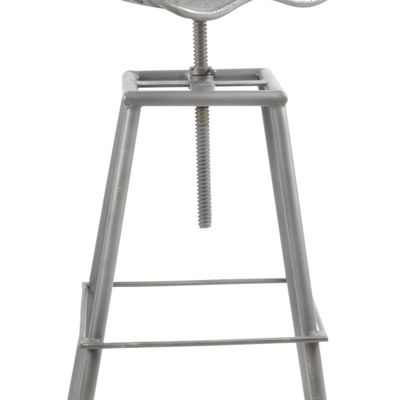 Stools for hospitalities & contracts - Industrial bar stool in metal, height-adjustable seat - JP2B DECORATION