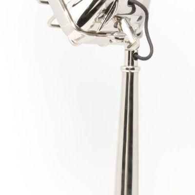 Lampes de table - Lampe Micro en métal chromé, style industriel, 48 cm - JP2B DECORATION