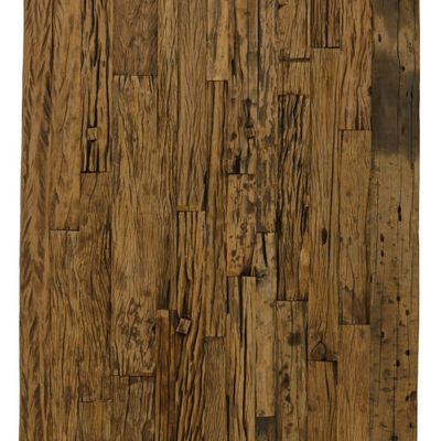 Dining Tables - Recycled Railway wood tabletop, 130x100 cm, aged natural wood finish - JP2B DECORATION