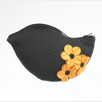 Bags and totes - Black Vintage 3 Flowers Swim Bag - KORES ACCESSORIES