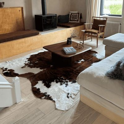 Tapis contemporains - Peau De Vache Normande Foncée - MAISON THURET