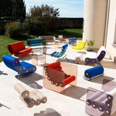 Lawn armchairs - MW05 ARMCHAIR with PMMA walls for indoor and outdoor use - KUUMO DESIGN
