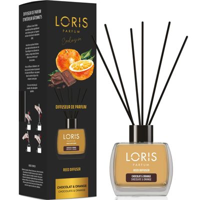 Diffuseurs de parfums - LORIS Diffuseur de parfum bâtonnets Chocolat & Orange 120ml - LORIS PARFUM