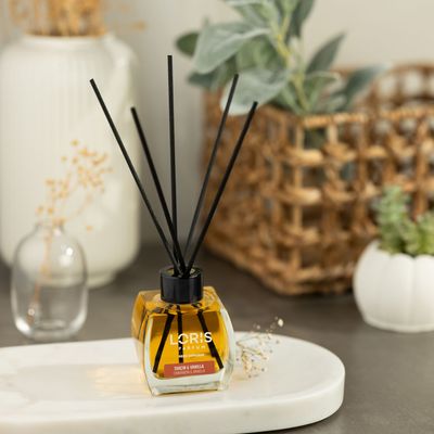 Scent diffusers - Reed diffuser with sticks Cinnamon & Vanilla - LORIS PARFUM