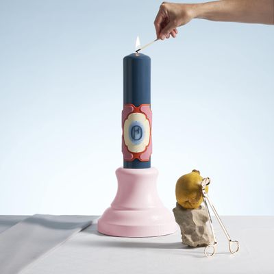 Bougies - Hoogeland - Bougie Immanuel Small - Bleu foncé - HOOGELAND 1770