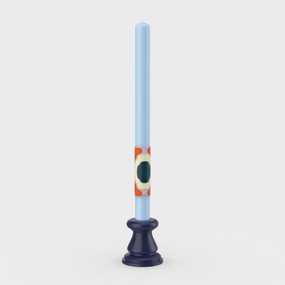Candles - Hoogeland - Candle Immanuel Large - Light Blue - HOOGELAND 1770