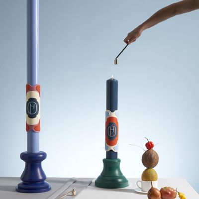 Bougies - Hoogeland - Bougie Immanuel Large - Bleu clair - HOOGELAND 1770