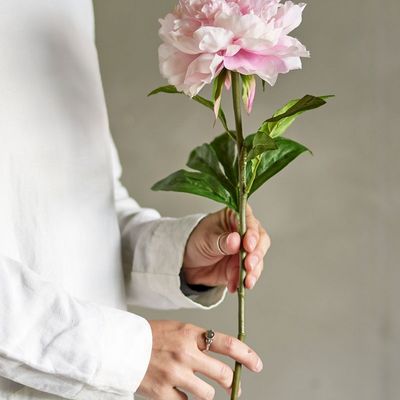 Floral decoration - Peony Stem, Rose, Artificial Flowers - BLOOMINGVILLE