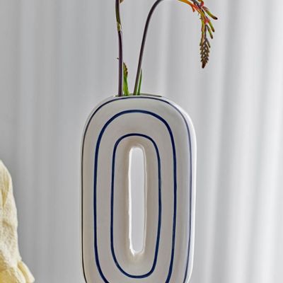 Vases - Mae Vase, Bleu, Céramique - BLOOMINGVILLE MULTIBRAND HOUSE